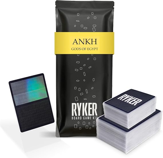 Ryker | Compatible with Ankh: Gods of Egypt Card Sleeve Kit | Board Game Card Sleeves Clear