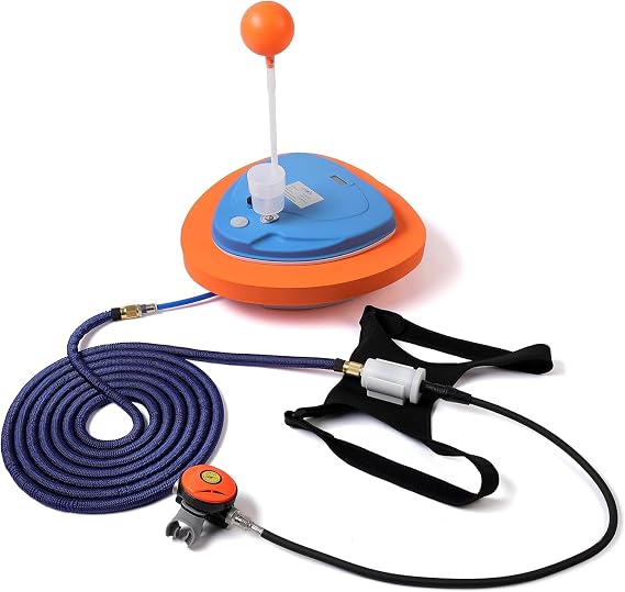 Acecare Diving Ventilator 3.5h Diving Equipment System, Portable Rechargeable Scuba Diving Tank, Waterproof Air Compressor, Max Depth 12 Meters, Diving whithout Tanks