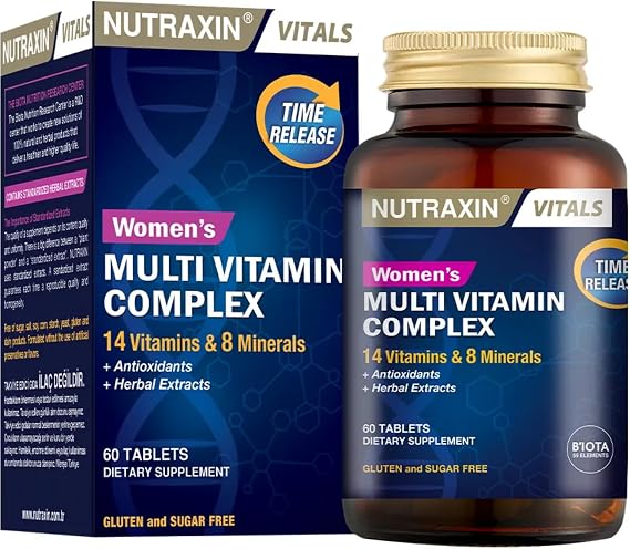 Nutraxin Women's Multi Vitamin Complex 60 Tablet Takviye Edici Gıda