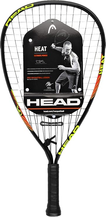 HEAD CPS Heat Racquetball Racquet | Pre-Strung, Beginner Friendly