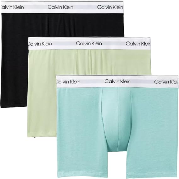 Calvin Klein Men's Cotton Classics 3-Pack Boxer Brief, Black, Large, Mens Underwear