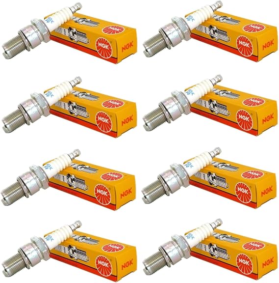 Set (8pcs) NGK V-Power Spark Plugs Stock 2771 Nickel Core Tip Standard 0.040in UR5