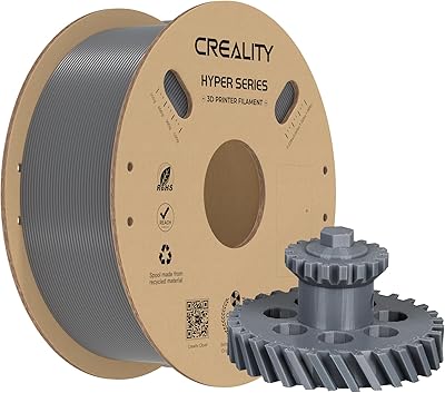 Creality ABS Filament 1.75mm for K1 Max, 3D Printer Filament ABS Designed for High Speed 350mms, 1kg2.2lbsSpool Hyper Pla, Dimensional Accuracy - 0.05 mm, Fits for 3D Printers Grey