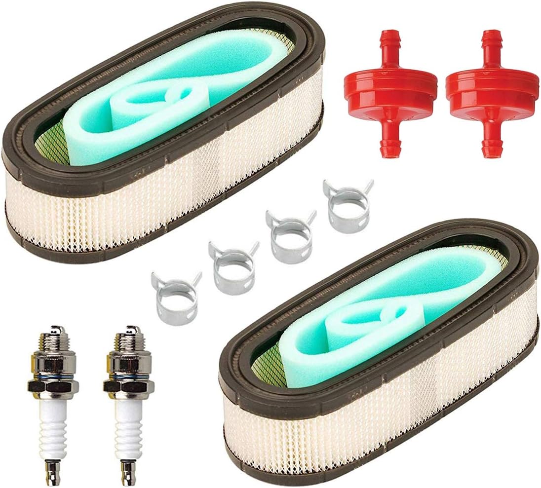 HIFROM 394019 Air Filter Pre Filter Fuel Filter Spark Plug kit Replacement for Engines 394019 398825 5052K John Deere AM-38990