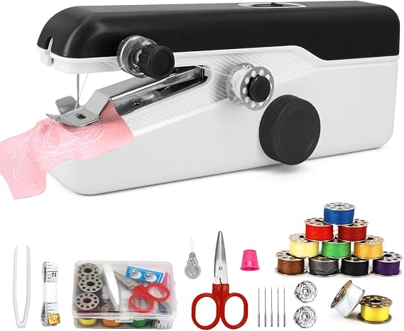 Handheld Sewing Machine for Beginners, Portable with Accessories