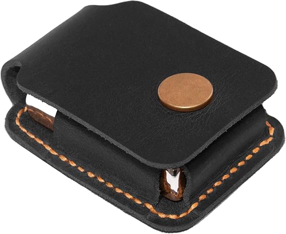 Personalized Leather Lighter Case, Handmade Leather Lighter Case for Men, for Leather Zippo Cover, Engraved Leather Lighter Holder Belt Case, Birthday Gift for Him or Her