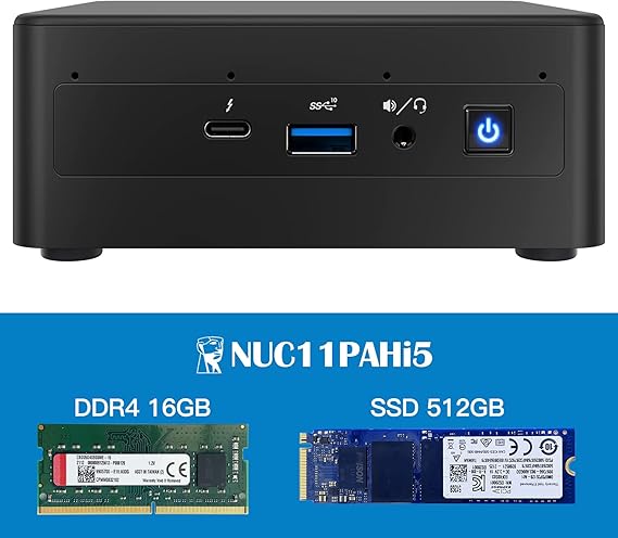Intel NUC 11 Panther Canyon NUC11PAHi5 Mini PC Computer,16GB RAM 512GB SSD