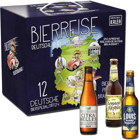 Kalea Tasting Set 12 x 0.33 L Different Beers Beer Tasting Beer Gift for All Beer Lovers (Tasting Set in Jewellery Box Tasting Set in Jewellery Box)