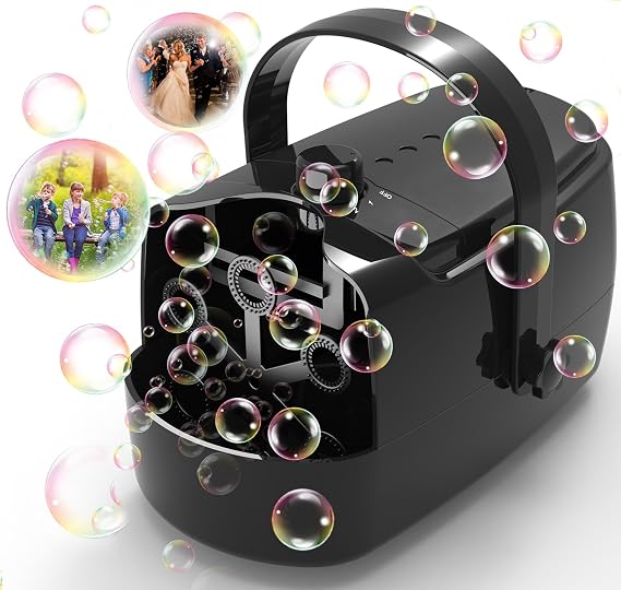 Zerhunt Durable Bubble Machine for Party: 3 Power Modes for Non-Stop Fun - 18000+ Bubbles Per Minute High Output 30 Mins Bubbles per Refill - Kids Safe Auto-Stop for Outdoor Backyard Birthday