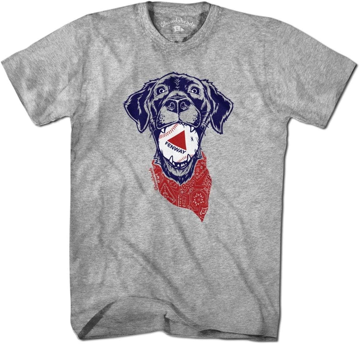 Fenway犬Tシャツby Chowdaheadz US サイズ: 2XL カラー: グレー