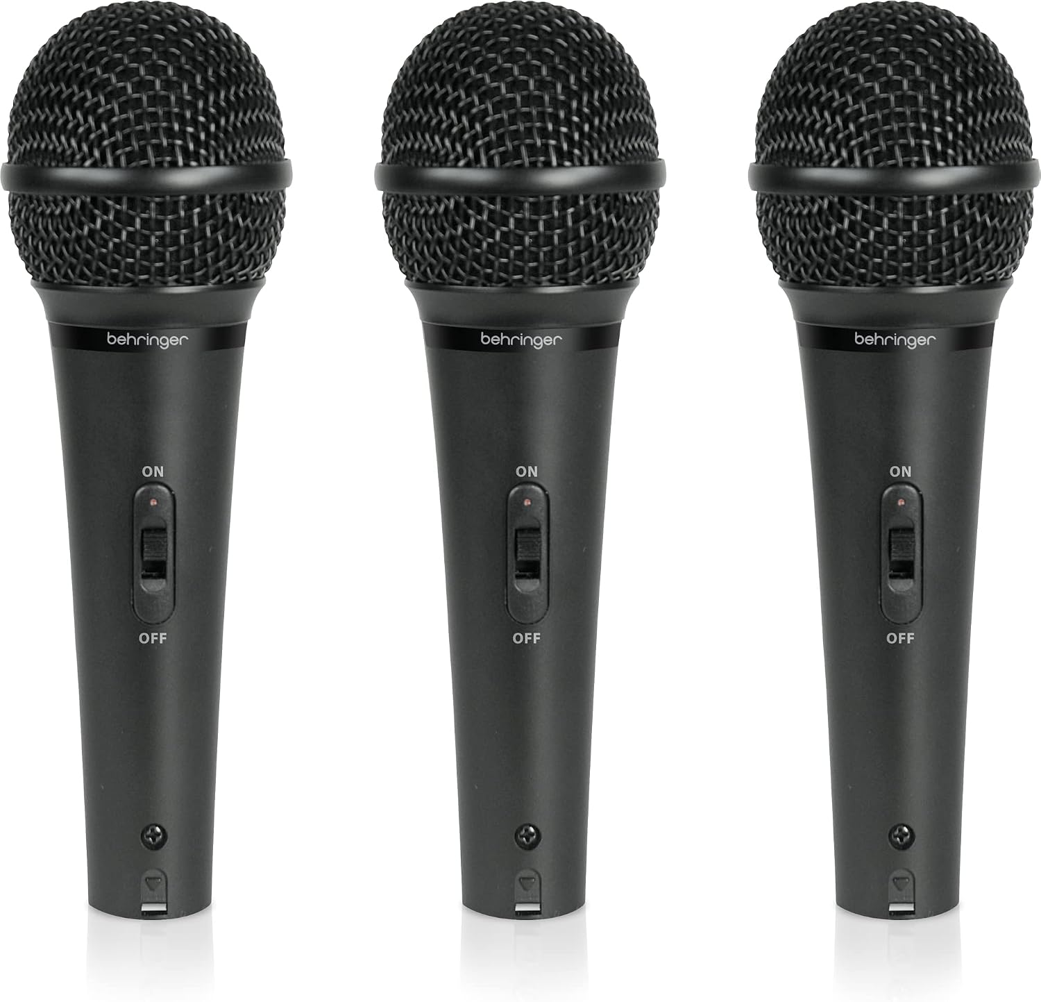 Behringer Ultravoice Xm1800S Dynamic Cardioid Vocal And Instrument Microphone Set 3L