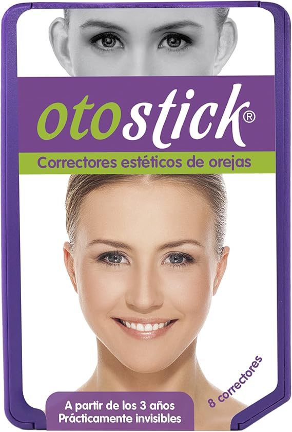 Otostick - Corrector Cosmetico Discreto de Orejas Sobresalientes de 8 Unidades-Productos Correctivos para el Cuidado de las Orejas sin Cirugia a Partir de Los 3 anos de Edad