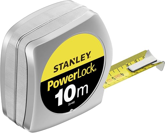 Stanley 0-33-442 Power lock Tape Measure, Silver