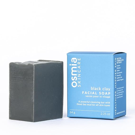 Osmia - Black Clay Facial Soap Bar (2.25 oz | 64 g)