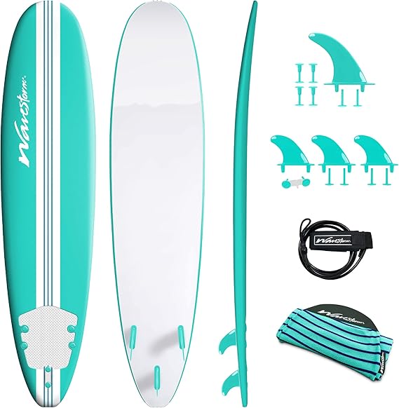 WAVESTORM 8ft Premium Classic Longboard Surfboard
