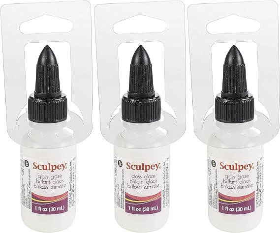 Bulk Buy: Polyform Sculpey Glaze 1 Ounce-Glossy (3-Pack)