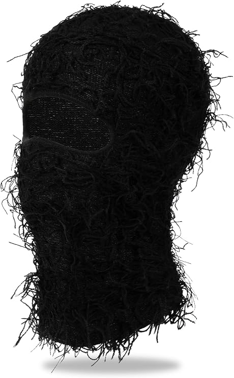 MGBPEI Distressed Balaclava Ski Mask for Men/Women Knitted Full Face Ski Mask Windproof Neck Warmer