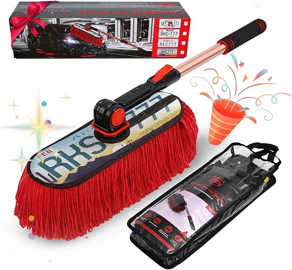 Extendable Car Duster, Grand Canyon Wax Cotton