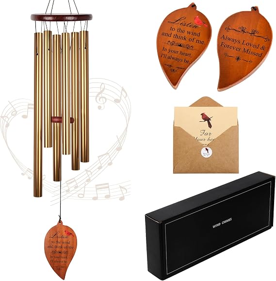 Sister Gifts for Christmas,Nana 32" Wind Chimes for Grandma Birthday Gift, Bereavement Gifts, Windchimes in Memory of Nana