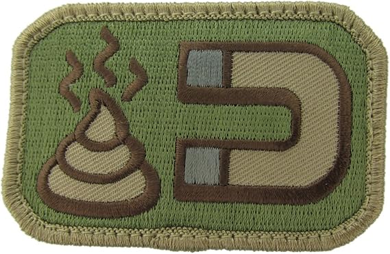 Mil-Spec Monkey Shit Magnet Morale Patch (Multicam (Arid)) - 3x2 Inch - 1 Piece - Rectangular - Sewing - Tan - Military - Humorous, Decorative