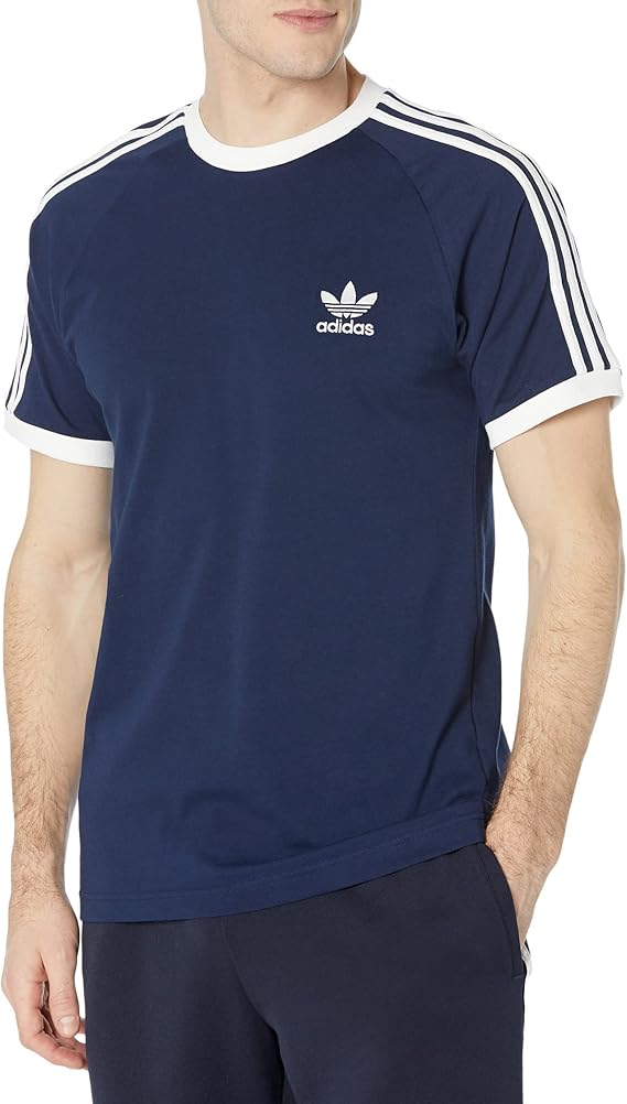 adidas Originals Mens Adicolor Classics 3-Stripes T-Shirt Night Indigo XX-Large
