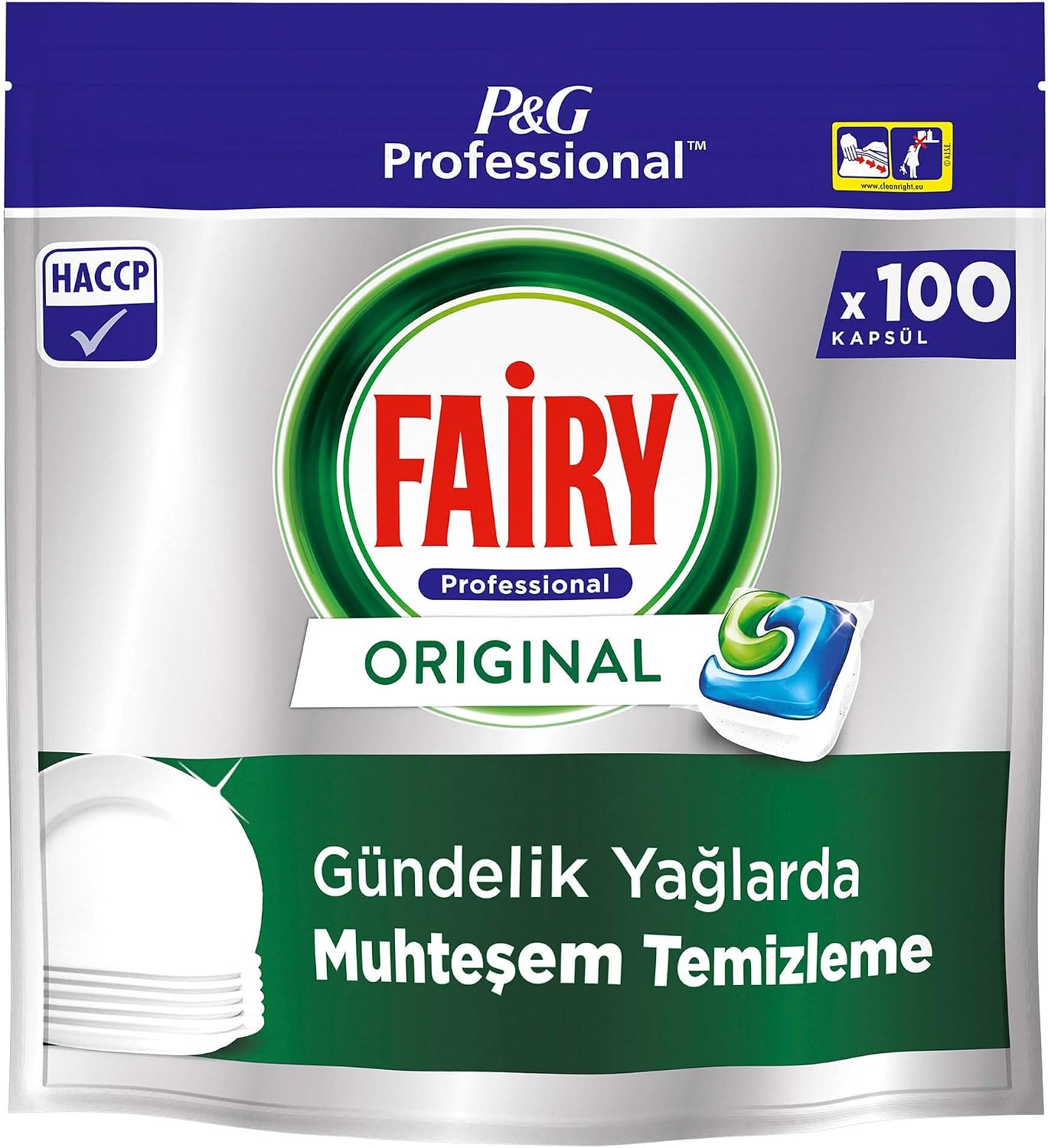 Fairy Professional Original Dishwasher Detergent Capsule 100 Washes