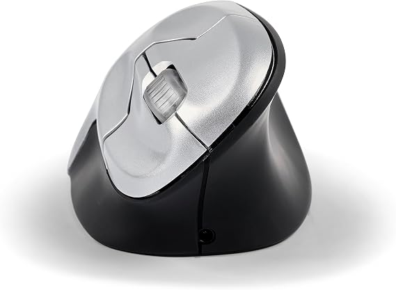 Vertical Grip Mouse Bakker BNEGMW Wireless Silver/Black