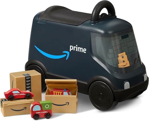 Radio Flyer Amazon Delivery Van, for Ages 2+, Toddler Ride On Toys