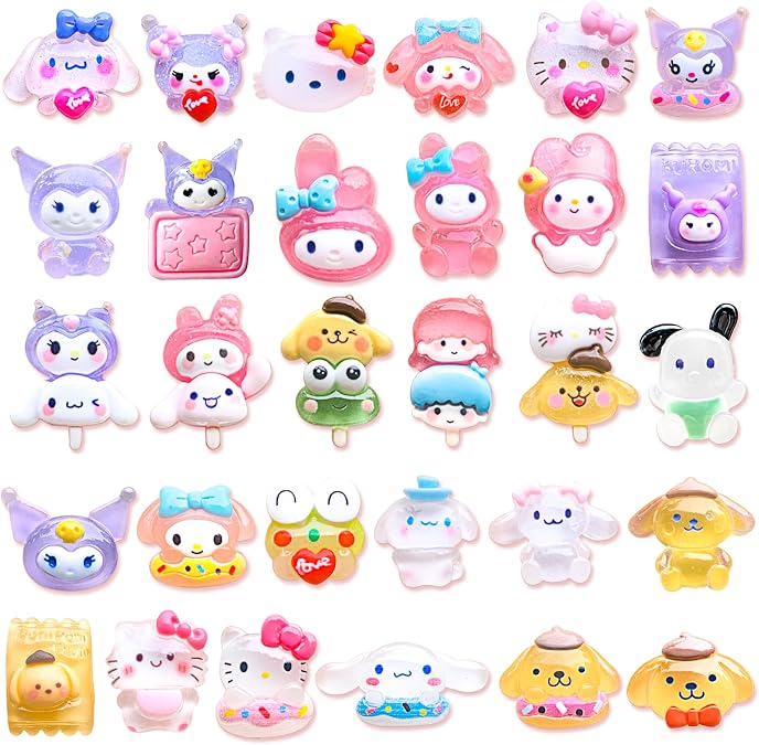 30,45Pcs Shoe Charms for Croc Sandals Decoration for Teen Adults Party