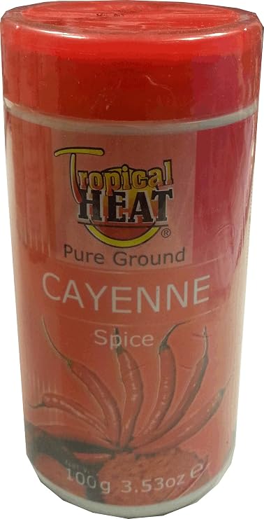 Tropical Heat Pure Ground Cayenne Spice 100gms 3.53oz