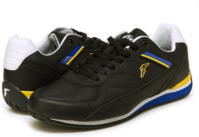 Goodyear Shift Racing Sneaker for Men, Pair, Athletic Auto Racing Footwear with Non-Slip EVA Rubber Soles, PU Leather Upper, Mesh Lining