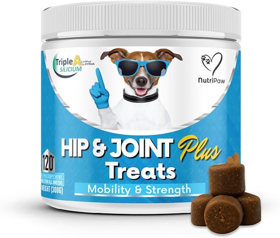 NutriPaw Joint PLUS For Dogs - Stiffness, Strength, Mobility & Flexibility - Worlds First Joint Chew Powered By Kynosil® - Perfect for Small, Medium & Large Dogs