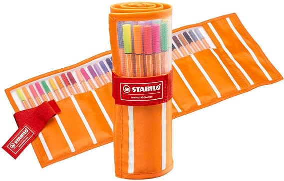 STABILO - point 88 - Fineliner - Rollerset of 30 - Assorted colors including 5 Neon colors