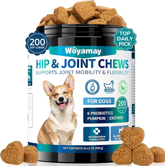 Joint Supplement for Dogs, Glucosamine for Dogs,180 Soft Chews
