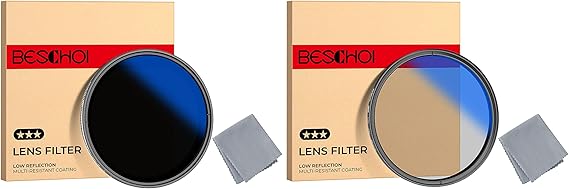 77mm Variable ND2-400 Filter & CPL Lens Filters Kit with Multi-Layer Coatings for Camera Lens
