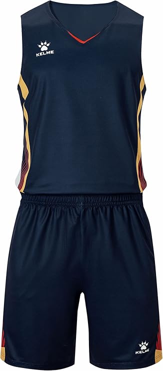 KELME Pro Basketball Jersey and Shorts for Men's and Women's - Unisex Basketball Shirt and Shorts - Team Scrimmage Uniform