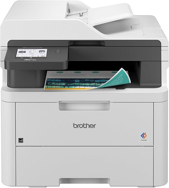Brother MFC-L3720CDW Kablosuz Dijital Renkli Hepsi Bir Arada Yazıcı Lazer Kalitesi Çıktı, Kopyalama, Tarama, Faks, Dubleks, Mobil Cihazlar 2 Aylık Yenileme Abonelik Denemesi Dahildir ¹ Amazon Dash