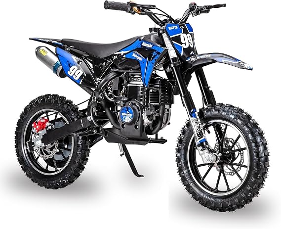 GREENLEMON 40cc 4-Stroke Kids Dirt Bike | No Oil Mixing & Easy Pull Start Gas Dirtbike | Full Suspension & Dual Disc Brakes for Off-Road Kids Ages 5-10
