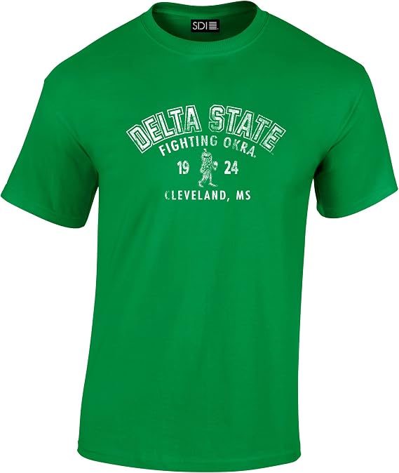 Delta State Statesmen Arch 100% Pre-Shrunk College Short Sleeve Tee