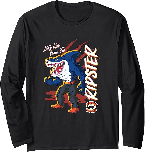 Street Sharks - Ripster Lets Kick Some Fin Long Sleeve T-Shirt