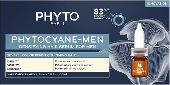 Phyto Phytocyane Male Type Care Serum Against Chronic Hair Loss, 12 X 3.5Ml