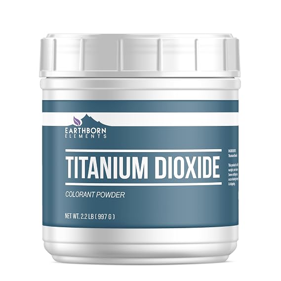 Earthborn Elements Titanium Dioxide 2.2 lb, Naturally Occurring Mineral, DIY Essential