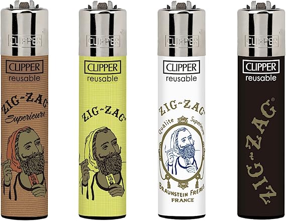Clipper Lighter 4 Pack (Zig Classic)