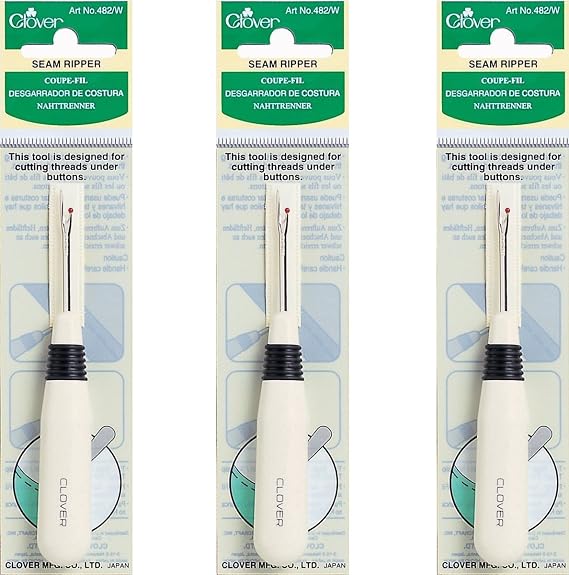 Clover 482/W Seam Ripper (3 Pack)