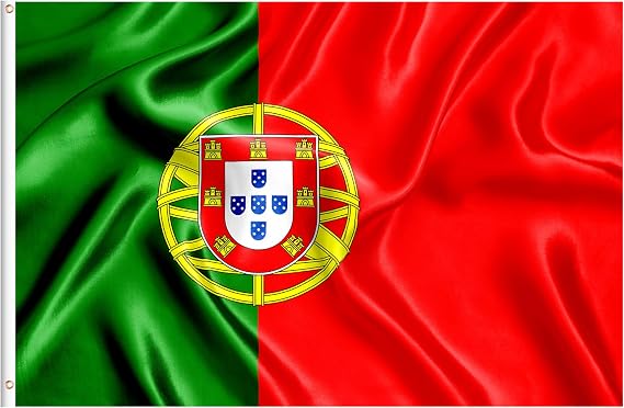 Portugal Flag Large Portuguese Flags 5x3ft Double-Sided Polyester - Brass Grommets for Portugal Decorations, World Cup Football Parties, Sports Games Events, Outdoor & Indoor Use Big Portuguese Flag