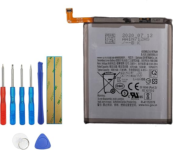 [New] EB-BN985ABY Replacement Battery Compatible with Samsung Galaxy Note20 Ultra 5G SM-N986B/DS SM-N986B SM-N986U SM-N986W sm-n986n with Toolkit