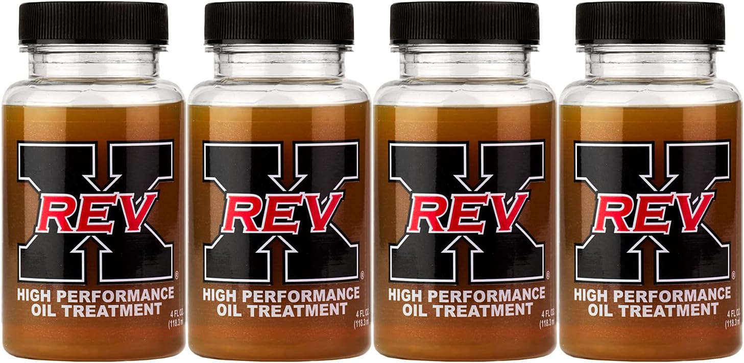 REV X High Performance Oil Additive - 4 fl. oz. 4 Pack