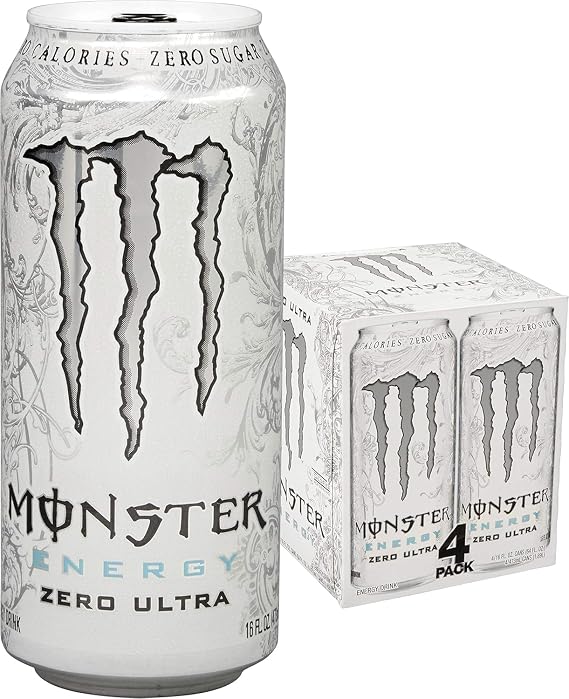 Monstar Energy, Zero Ultra, 16 fl oz, 4 Pack