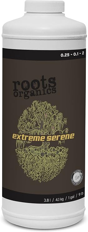 Roots Organics Extreme Serene, Organic Kelp-Based Liquid Fertilizer, 25-.1-2 NPK, Quart