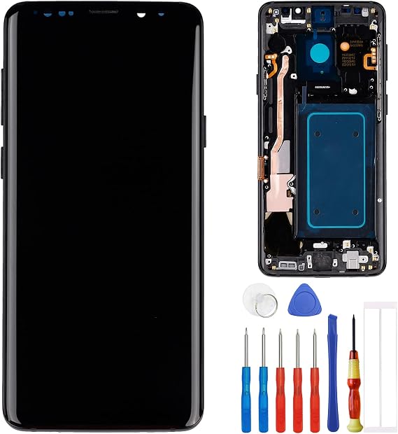 AMOLED Display Compatible with Samsung Galaxy S9 Plus S9+ G965U G965W 6.2" inch LCD Touch Screen Display Assembly with Tools